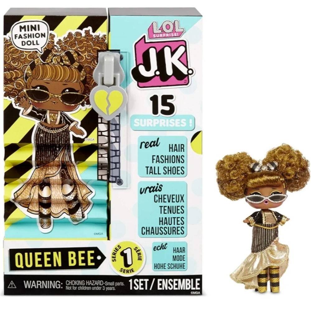 L.O.L. Surprise! JK QUEEN BEE Mini Doll LOL OMG Jk Super Fun!